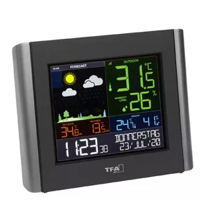 TFA-Dostmann VIEW METEO Melns Baterija Wi-Fi