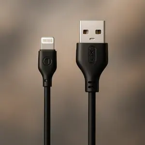 USB uz Lightning kabelis XO NB103 1,0 m 2,1A melns