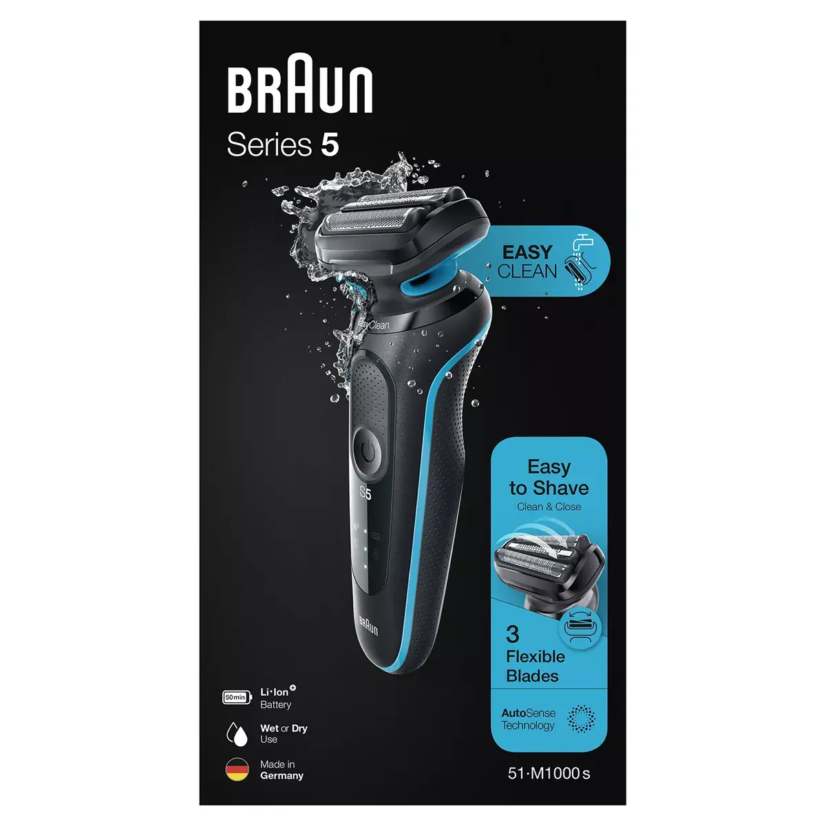 Фольгированная бритва BRAUN Series 5 51-M1000s Photo 8