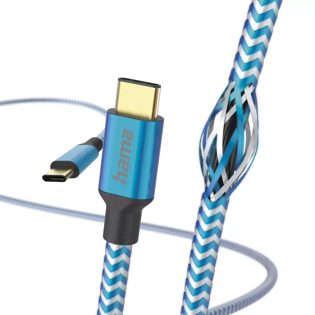 USB kabelis Hama Reflective USB 2.0 1.5 m USB C Photo 2