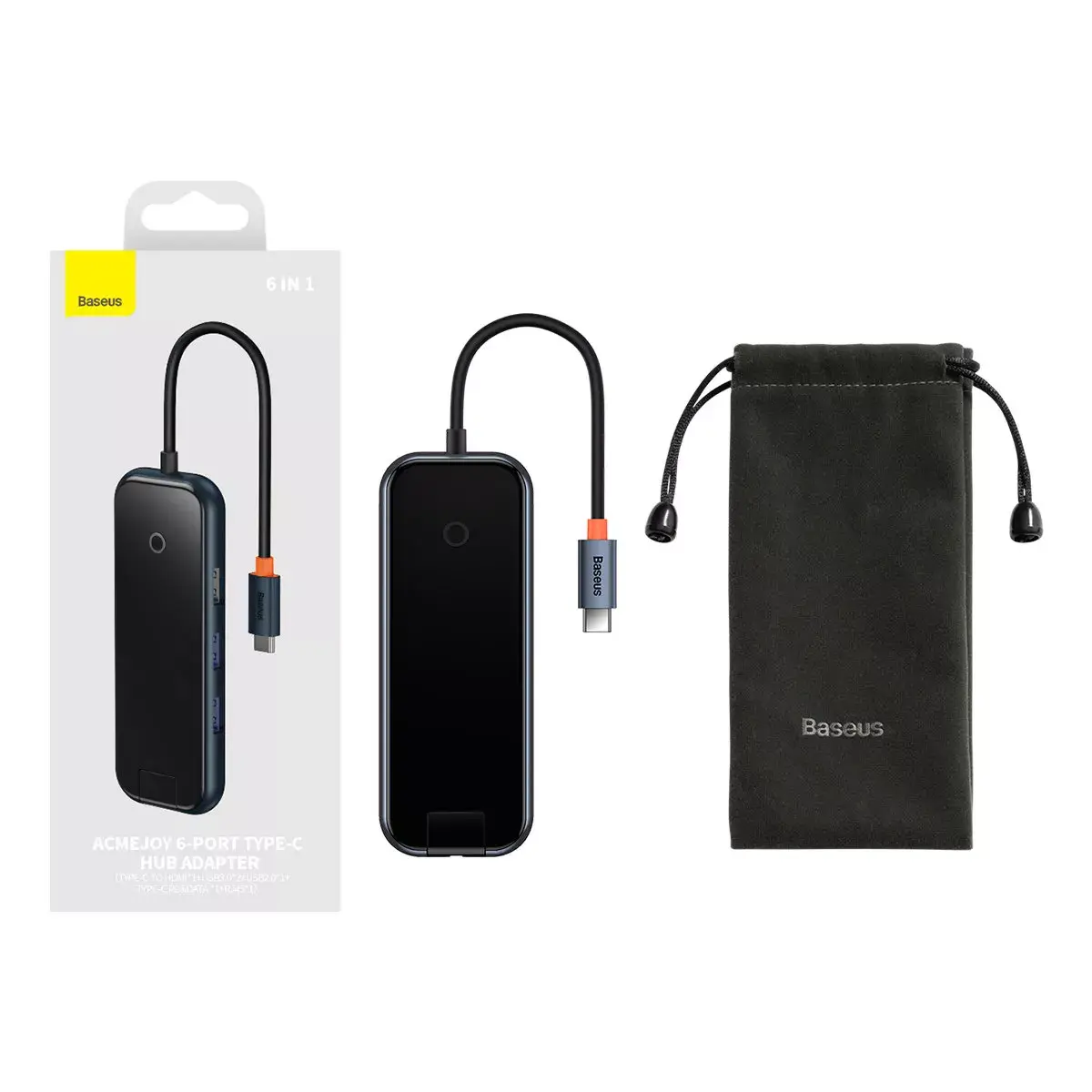 USB-C I/O Hub Baseus WKJZ010313 6‑in‑1 Photo 11