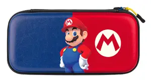 PDP Slim Deluxe Hardshell Case Power Pose Mario Blue and Red for Nintendo Consoles
