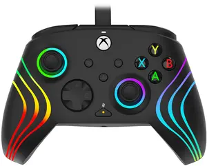 Проводной геймпад PDP Afterglow Wave USB черный для ПК, Xbox One, Xbox Series S и Xbox Series X с D-pad