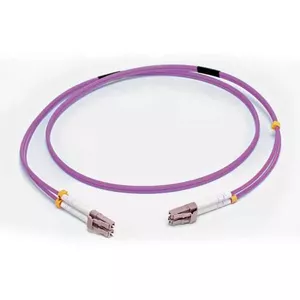 C2G 2M LC/LC OM4 LSZH FIBRE PATCH VIOLET 50 µm Full Duplex