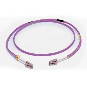 C2G LC/LC OM4 LSZH Fibre Patch Cable 2m Purple 50 µm Full Duplex
