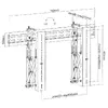 Video sienas stiprinājums Equip 37"-70" Pop-Out Photo 9
