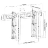 Video sienas stiprinājums Equip 37"-70" Pop-Out Photo 11