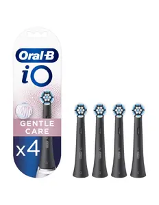 Replacement brush heads BRAUN Oral‑B iO Gentle Care, 4 pcs, black