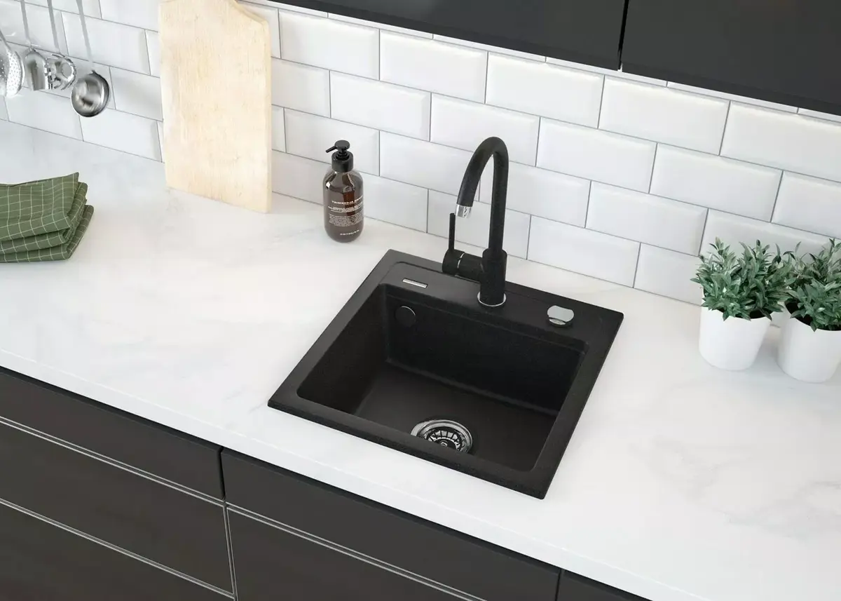 Granite sink deante ZQZA2103 1-bowl Photo 3