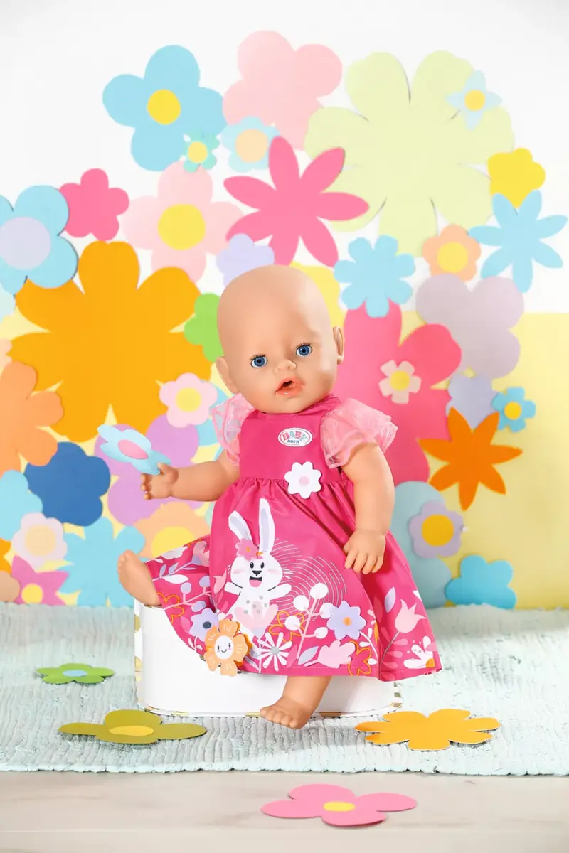 Lelle kleita BABY born Dress Flowers Photo 3