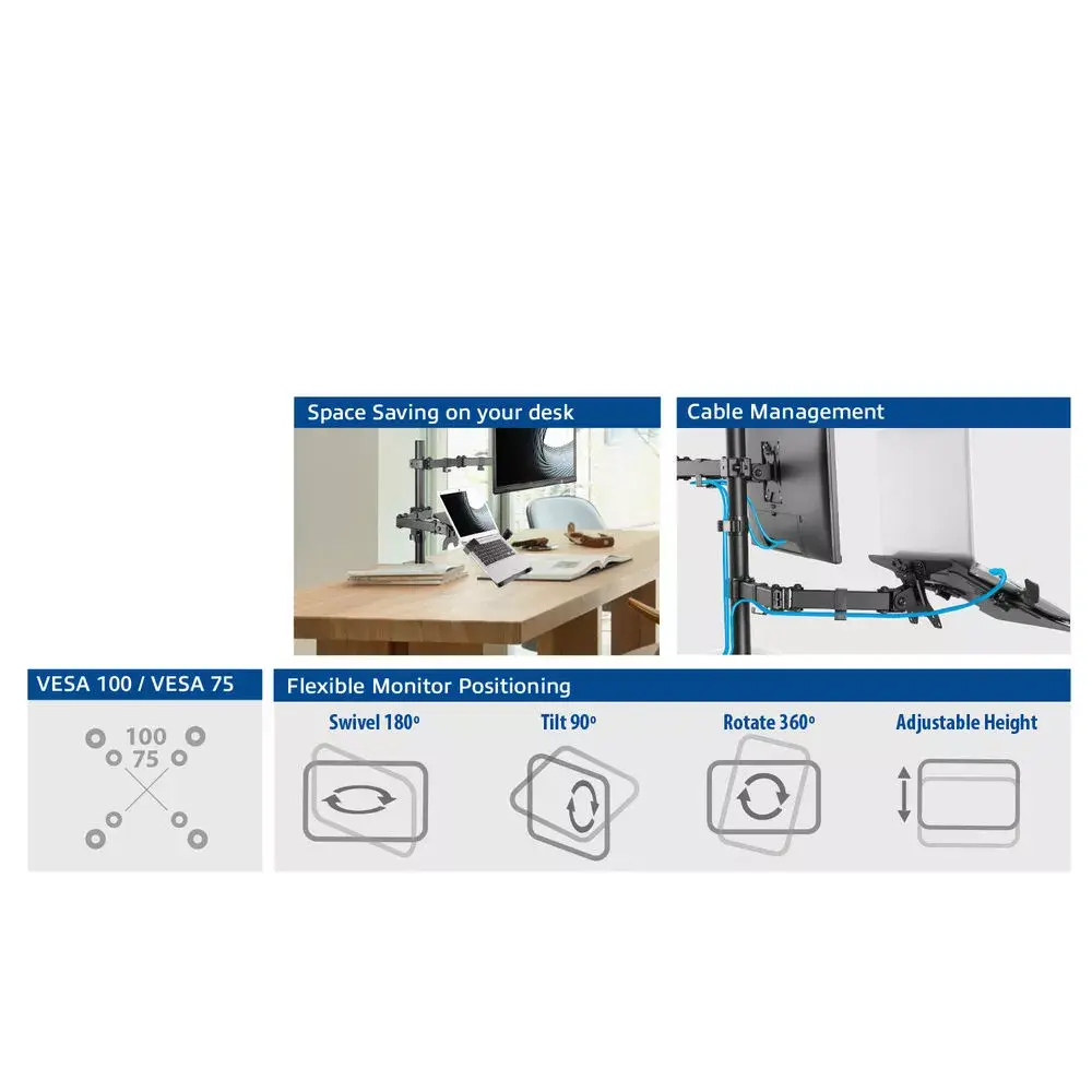 Laptop & monitor arm ACT AC8305 Photo 5