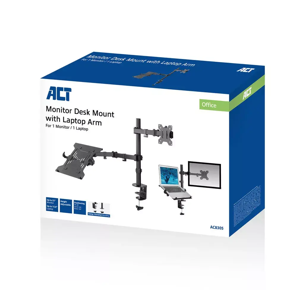 Laptop & monitor arm ACT AC8305 Photo 7