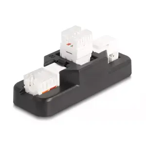 DeLOCK Keystone LSA набор RJ45 RJ11 Cat.6 черный с клипсой