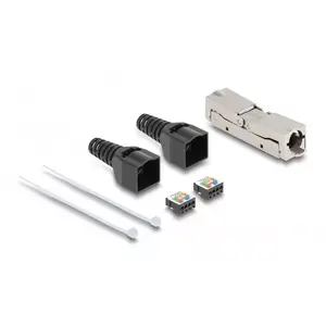 DeLOCK RJ45 Coupler LSA to LSA Cat.8.1 безинструментальный черный