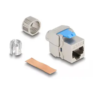 DeLOCK Keystone Module RJ45 jack to LSA Cat.8.1 безинструментальный Плоский Металлический