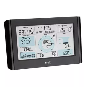 TFA-Dostmann 35.1161.01 vides termometrs Elektroniskais vides termometrs Iekštelpu/āra Melns