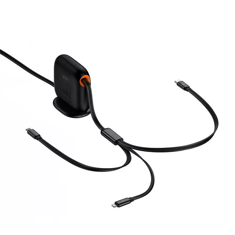 Baseus Traction 3-in-1 100W kabelis USB-C/Lightning/Micro-USB Photo 4