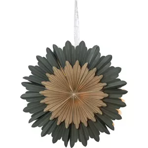 Hanging Paper Star Star Trading 501-90 50 cm Green/Gold IP20