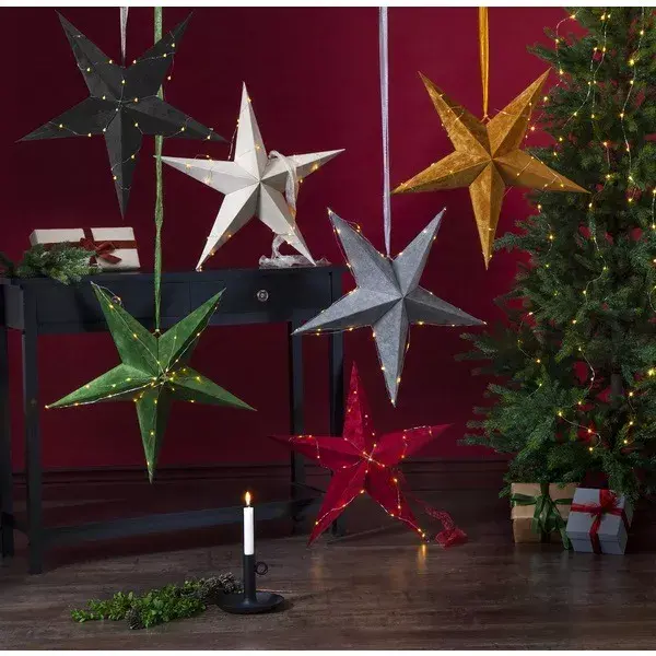 LED zvaigzne Star Trading Velvet 60 cm Photo 6