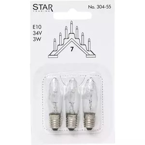 LED nomaiņas spuldze Star Trading 3W 34V ar E10 pamatni (modelis 304-55)