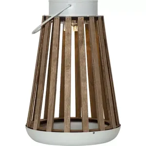 LED Lantern Star Trading Catania Bronze White IP44 Battery Solar