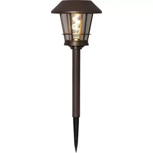 Ballard lighting Star Trading 482-34 Black LED Solar Warm White