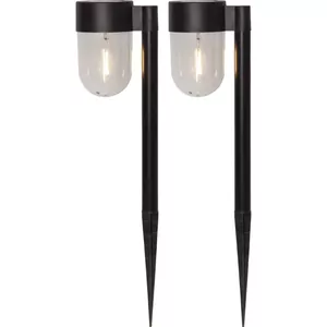 Ballard lighting Star Trading 482-37 Black LED Solar 2 Bulbs