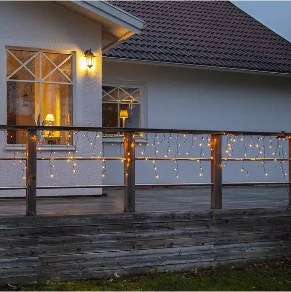 Āra LED girlanda Star Trading Icicle Golden 480 Photo 2