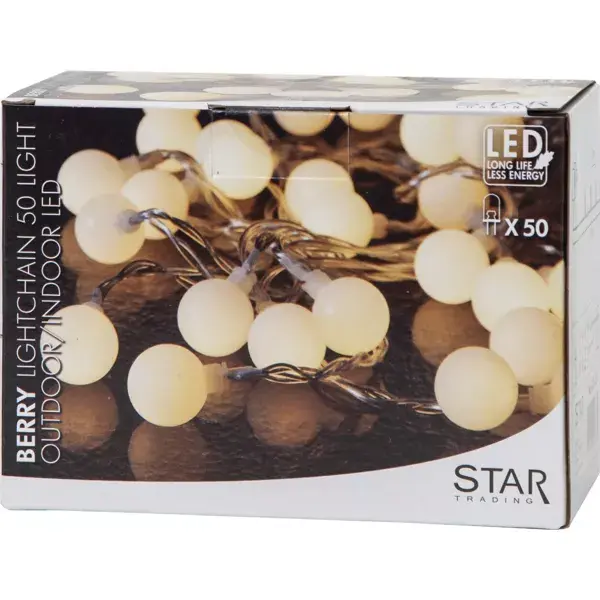 Gaismas dekoratīvā ķēde Star Trading Light Chain Berry Photo 7