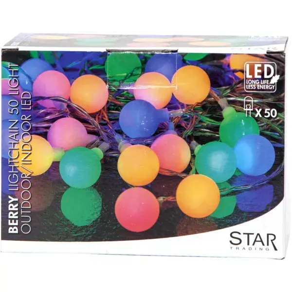 Gaismas dekoratīvā ķēde Star Trading Light Chain Berry Photo 14