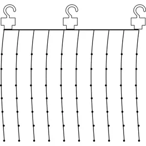 Light decoration chain Star Trading 456-18-1, 100 LED bulbs, 1.5 W, silver, 1 m length, 3 m cable, IP20