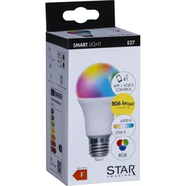 Viedā LED spuldze Star Trading 368-01 E27 9W Photo 4