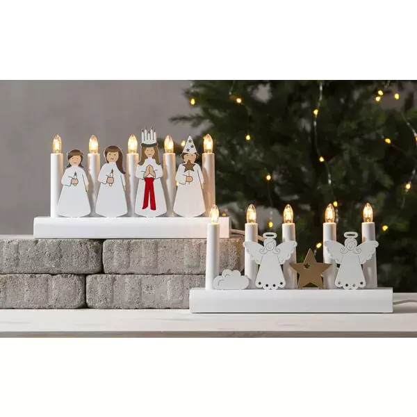 LED подсвечник Star Trading Julia Angels E10 28 см Photo 3