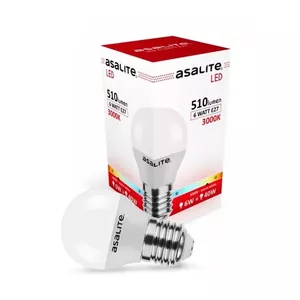 LED spuldze Asalite E27 bumbiņa G45, 6W, 3000K, 510lm