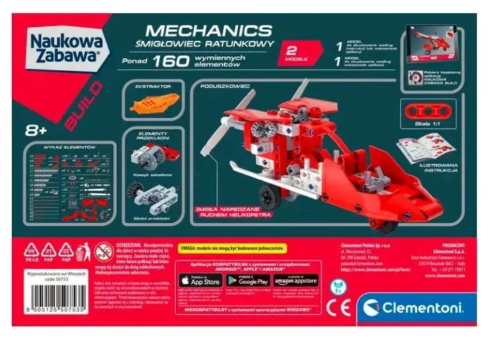 Clementoni Laboratorium Mechaniki Glābšanas helikopters 50753 Photo 4