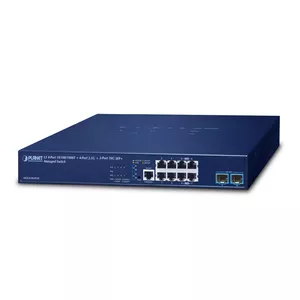 Pārvaldāms slēdzis PLANET L3 MGS-6320-8T2X 4-portu gigabita 1U