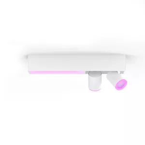 Потолочный светильник Philips Hue Centris 2-спот, умный White & Colour Ambience, Bluetooth/Zigbee, 2×5.7 Вт LED, 220–240В, белый, 408×128×85 мм
