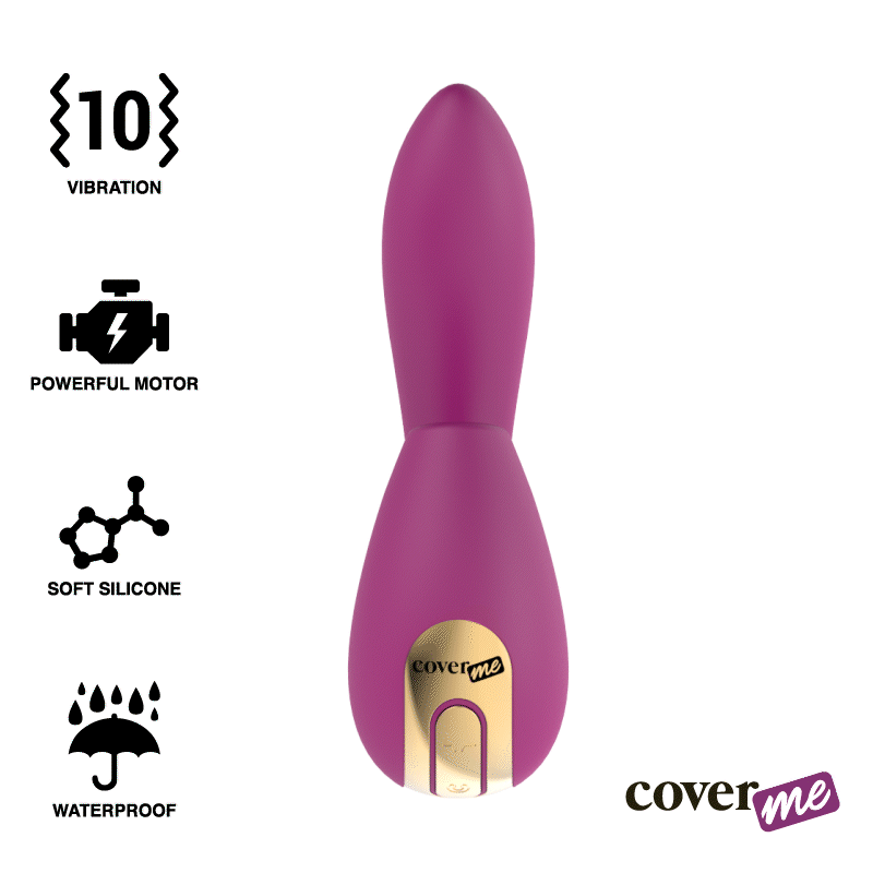 Vibrator COVERME CLITORAL SUCTION & G-Spot Rush — dual-function clitoral suction and powerful G-spot vibrator