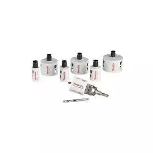 Hole saw set Makita E-12295, 9 pieces, 25–76 mm