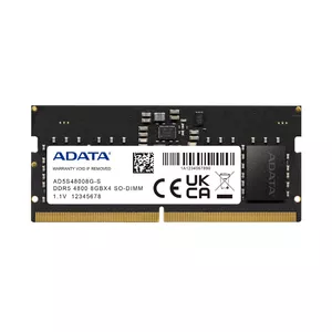 ADATA AD5S48008G-S atmiņas modulis 8 GB 1 x 8 GB DDR5 4800 MHz ECC