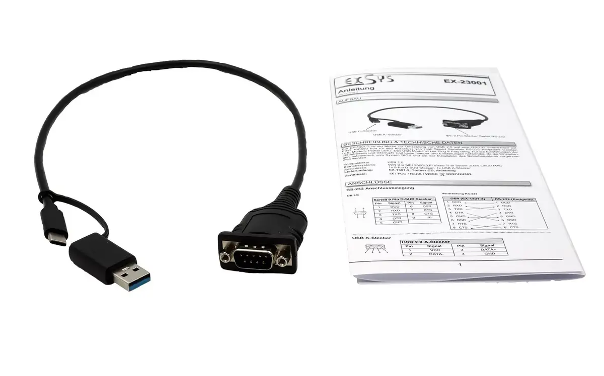 Серийный кабель EXSYS EX-23001 Photo 3