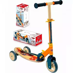 SMOBY Cars trīsriteņu koka skrejritenis