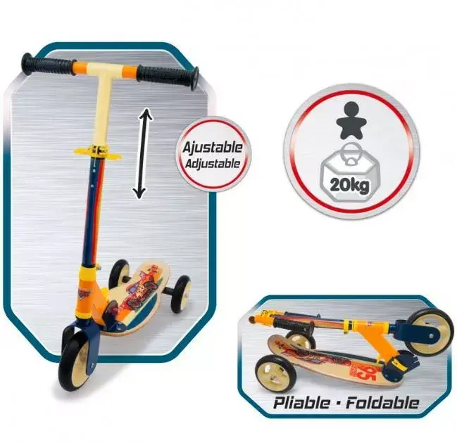 SMOBY Cars trīsriteņu koka skrejritenis Photo 3