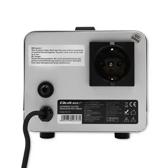 Voltage stabilizer QOLTEC 50723 1000VA Photo 6