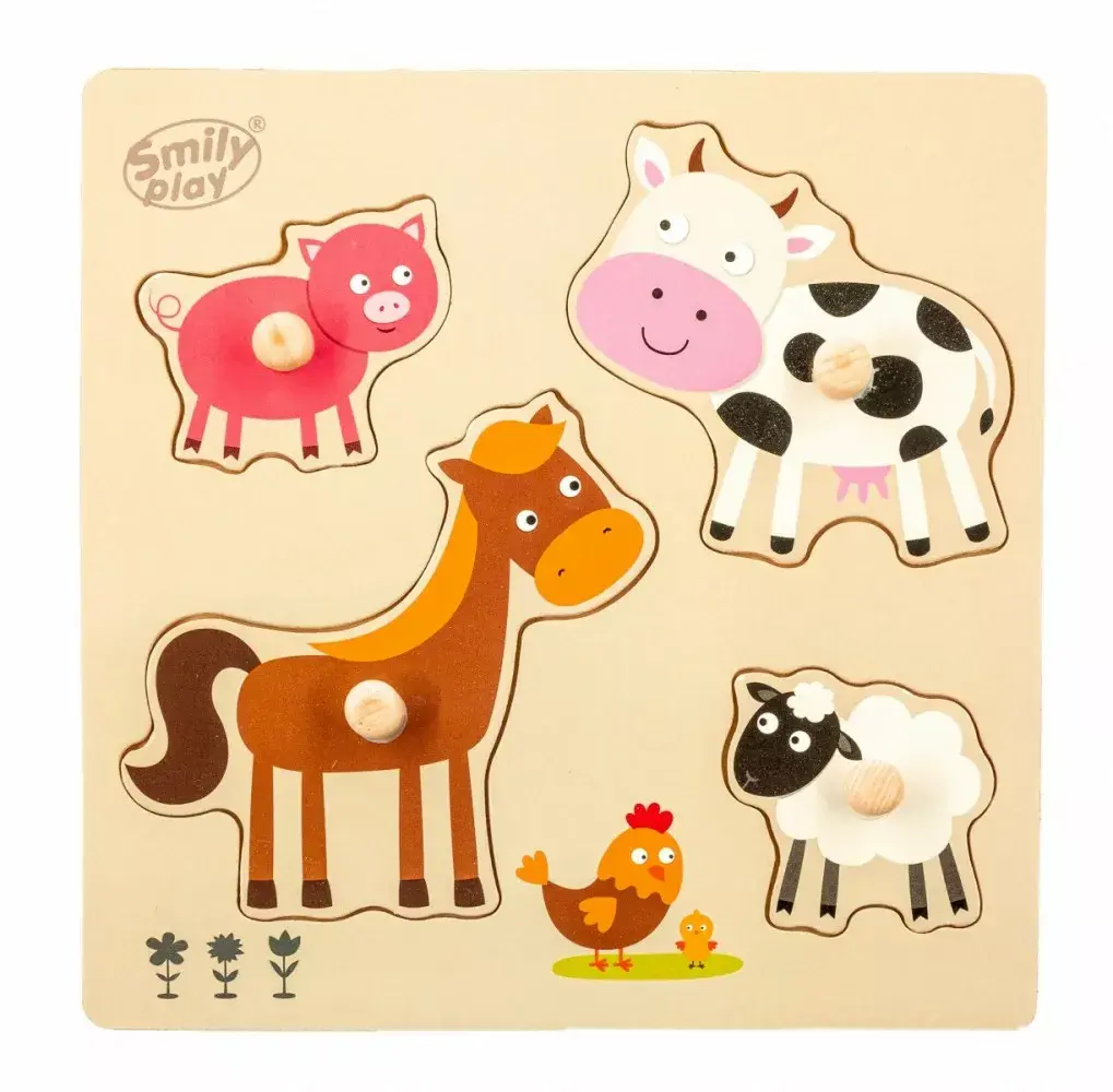 Smily SPW83798 Wooden Farm Animals Puzzle Photo 3