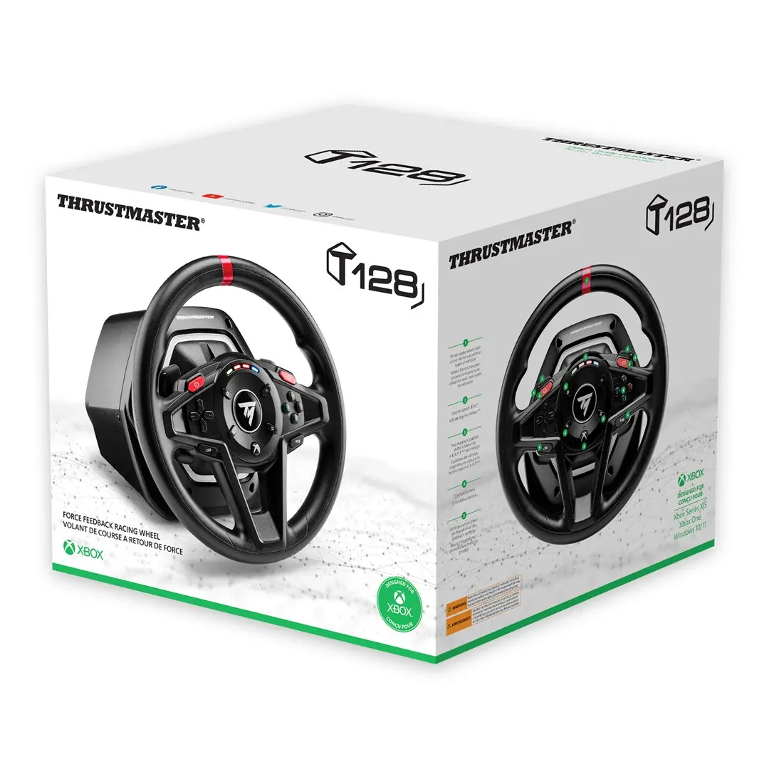 Thrustmaster T128 Steering Wheel & Pedals for Xbox and PC Photo 14