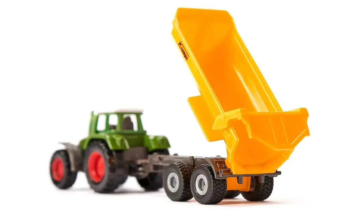 Siku Fendt traktors ar Krampe tipa piekabi Photo 2