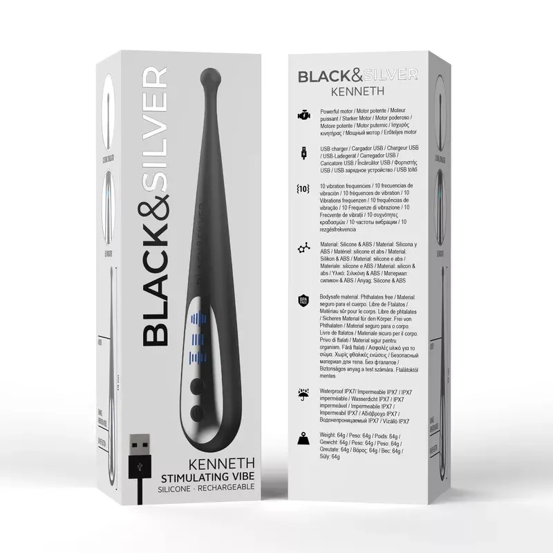 Вибратор black&silver KENNETH STIMULATING VIBE Photo 6