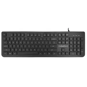 USB multimedia keyboard Rebeltec RBLKLA00042 — full size, black