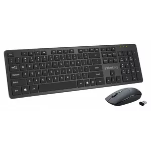 Wireless keyboard and mouse set Rebeltec MAXIM 2.4 GHz ergonomic design
